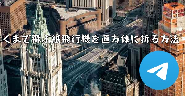 一番遠くまで飛ぶ紙飛行機を直方体に折る方法
