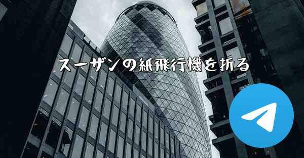 スーザンの紙飛行機を折る