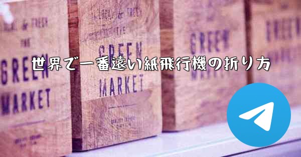 世界で一番遠い紙飛行機の折り方