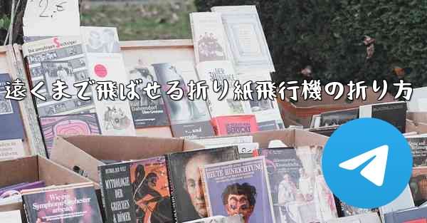 遠くまで飛ばせる折り紙飛行機の折り方