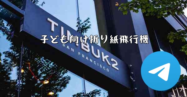 子ども向け折り紙飛行機