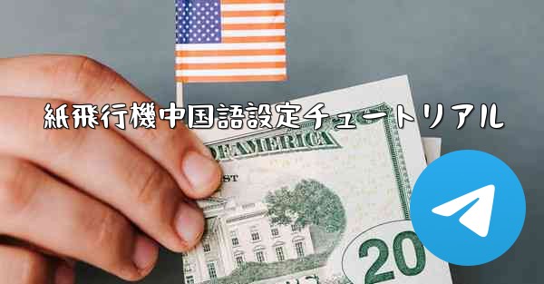 紙飛行機中国語設定チュートリアル