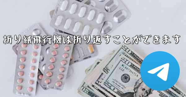 折り紙飛行機は折り返すことができます