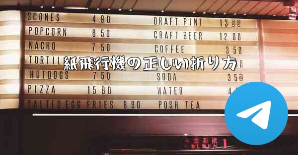 紙飛行機の正しい折り方