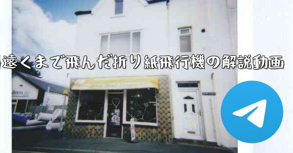 一番遠くまで飛んだ折り紙飛行機の解説動画