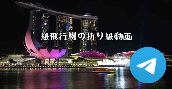 紙飛行機の折り紙動画