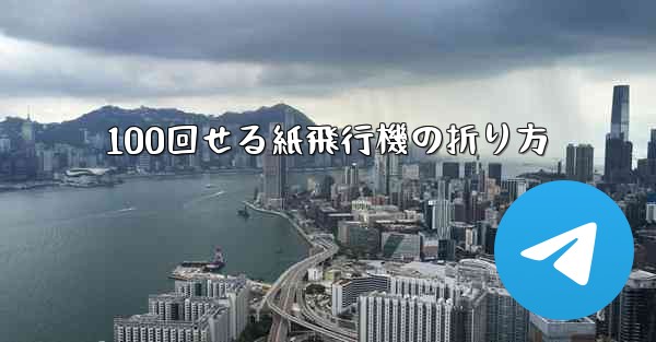100回せる紙飛行機の折り方