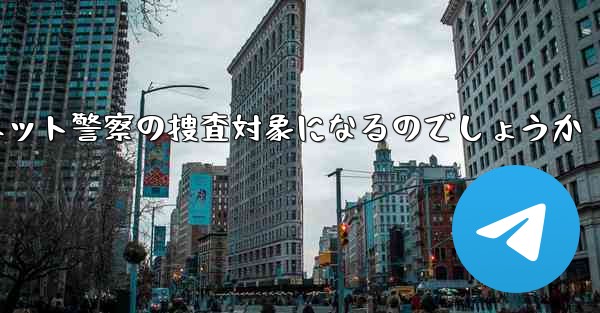 紙飛行機のアカウント開設はネット警察の捜査対象になるのでしょうか