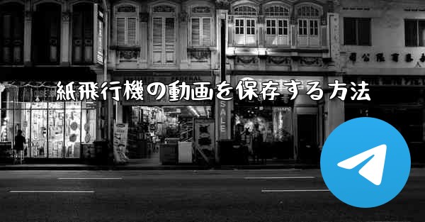 紙飛行機の動画を保存する方法