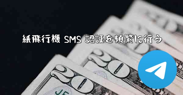 紙飛行機 SMS 認証を頻繁に行う