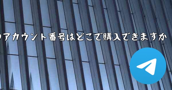 紙飛行機のアカウント番号はどこで購入できますか