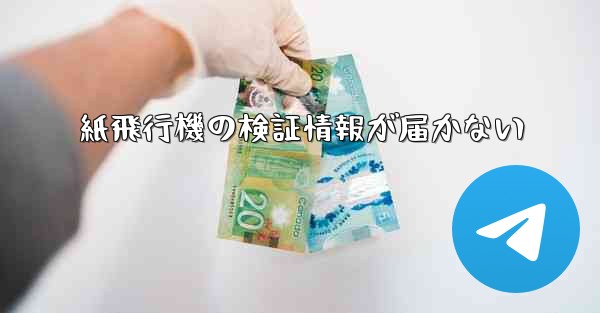 紙飛行機の検証情報が届かない