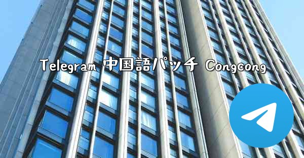 Telegram 中国語パッチ Congcong